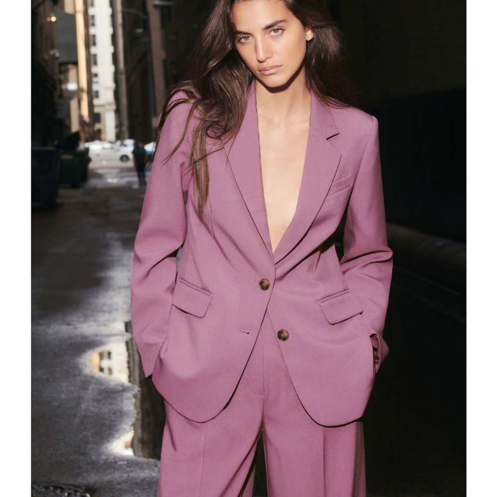 Chic Dusty Rose Blazer - Dynamite eversleek